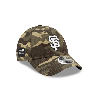 San Francisco Giants Gorra | New Era MLB Armed Forces Weekend Stretch Snap 9forty Adjustable Cap Mexico - Verdes